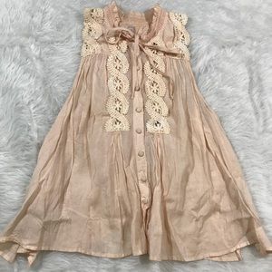 Free People Sleeveless Blouse Blush Pink Size M